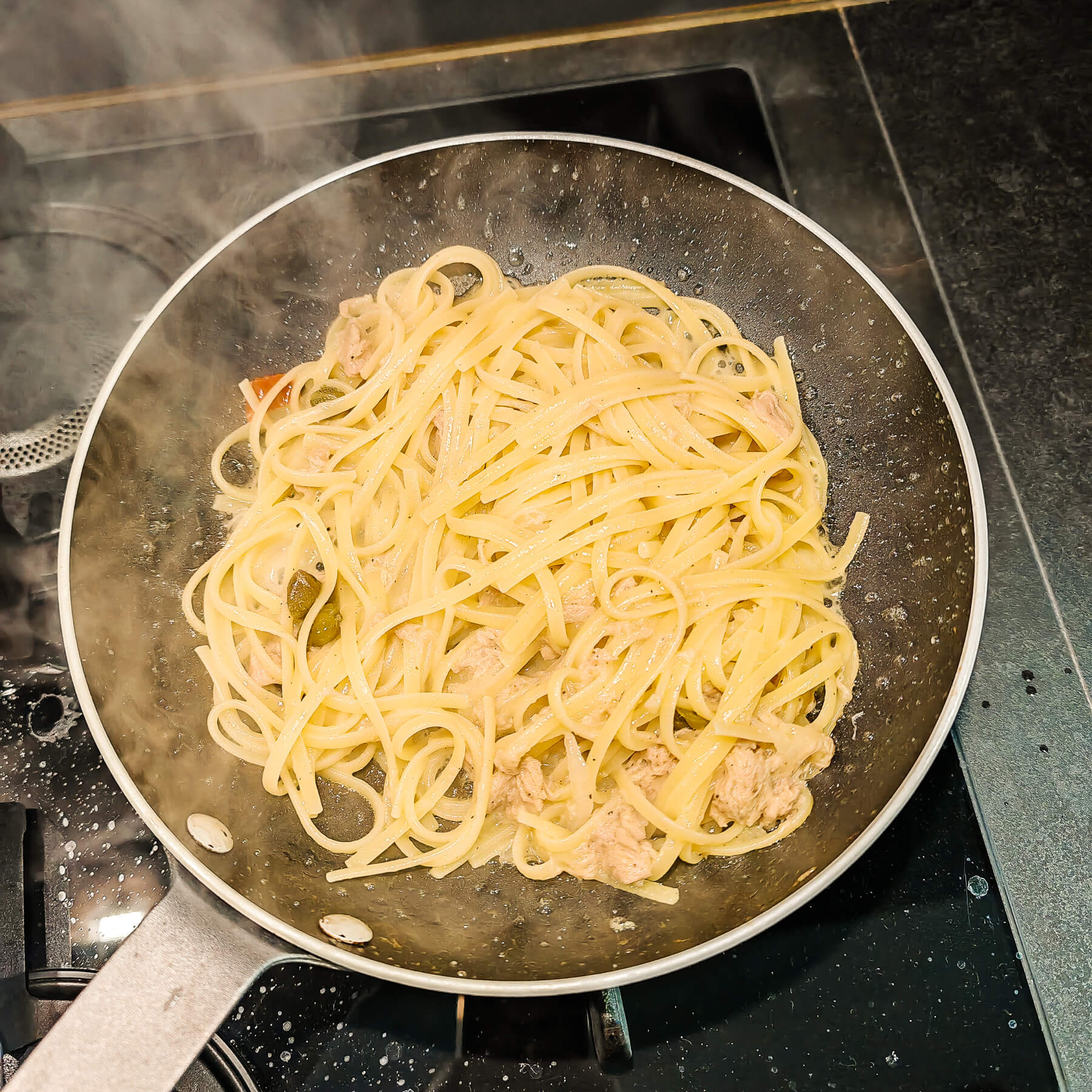 Linguina al tonno smart - mantecatura